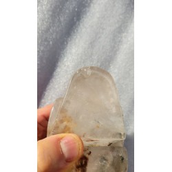 Crâne en Cristal Quartz Chamane (Lodolite)