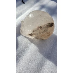 Crâne en Cristal Quartz Chamane (Lodolite)