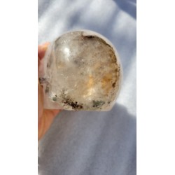 Crâne en Cristal Quartz Chamane (Lodolite)