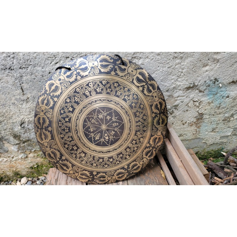 Gong Tibétain 7 métaux 2880grs 47cm
