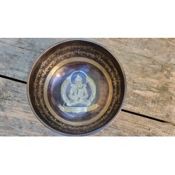 Bol chantant Tibétain 7 métaux 1095grs Bouddha Shakti
