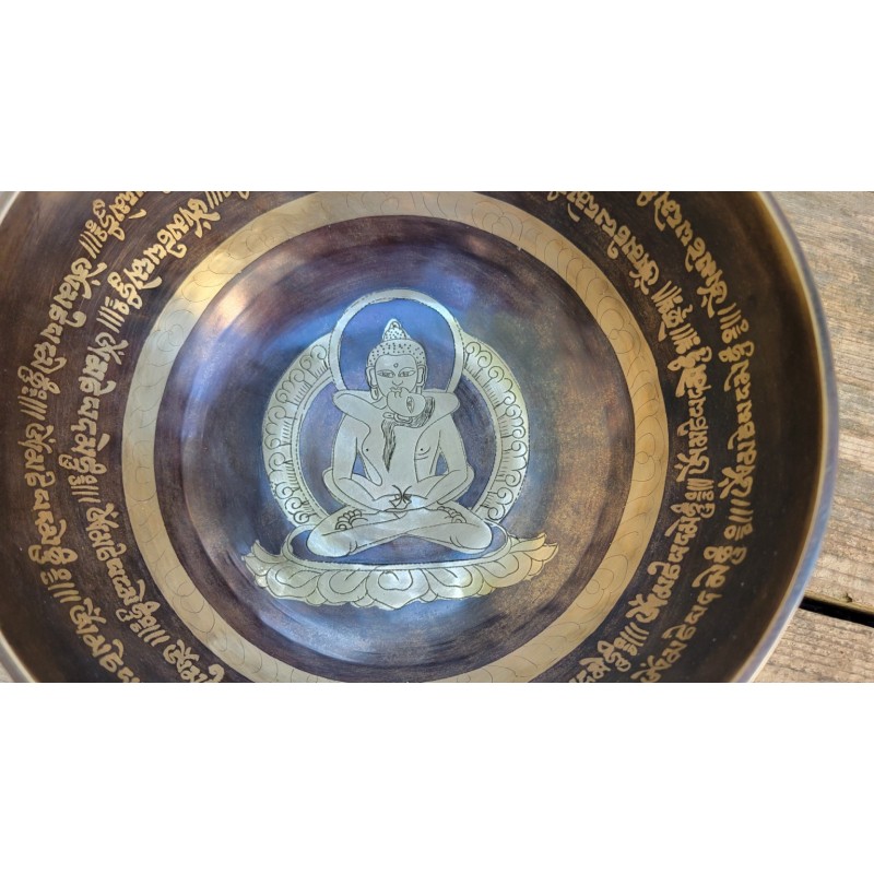 Bol chantant Tibétain 7 métaux 1095grs Bouddha Shakti
