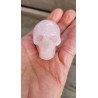 Crâne en Quartz rose 53mm