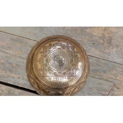 Bol Tibétain 7 métaux gravé 955grs Métatron