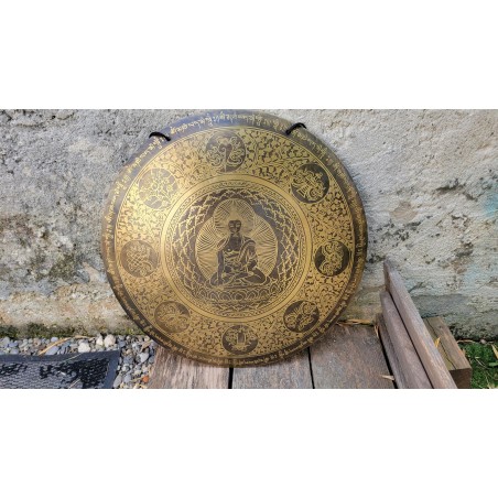 Gong Tibétain 7 métaux 2997grs 48.8cm Gong Tibétain 7 métaux 2997grs 48.8cm