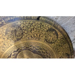 Gong Tibétain 7 métaux 2997grs 48.8cm