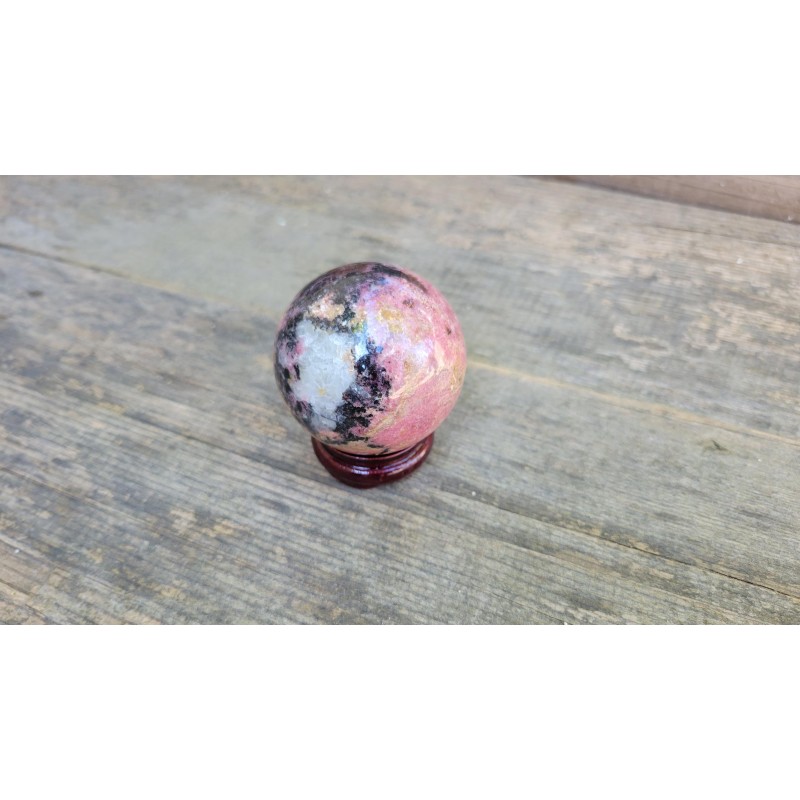 Sphère en Rhodonite 52mm 288grs