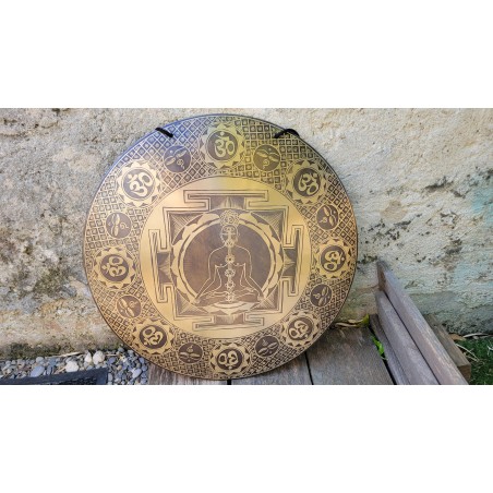 Gong Tibétain 7 métaux 2615grs 49cm Gong Tibétain 7 métaux 2615grs 49cm