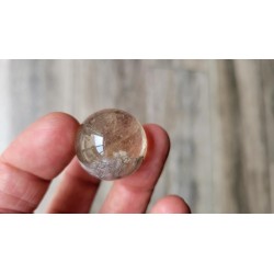 Sphère en Lodolite ou Quartz Jardin (Garden) 23mm 18grs