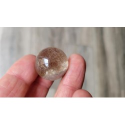 Sphère en Lodolite ou Quartz Jardin (Garden) 23mm 18grs