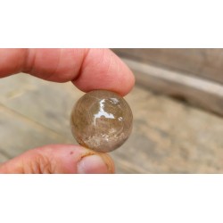 Sphère en Lodolite ou Quartz Jardin (Garden) 23mm 18grs
