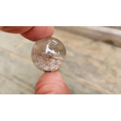 Sphère en Lodolite ou Quartz Jardin (Garden) 23mm 18grs
