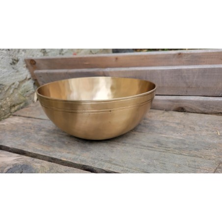 Bol chantant Tibétain 7 métaux 2405grs Bol chantant Tibétain 7 métaux 2405grs