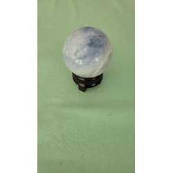 Sphère en Calcite bleue 74mm 582grs