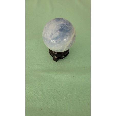 Sphère en Calcite bleue 74mm 582grs