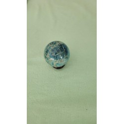 Sphère en Apatite bleue 355grs 60mm