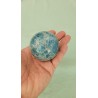 Sphère en Apatite bleue 355grs 60mm
