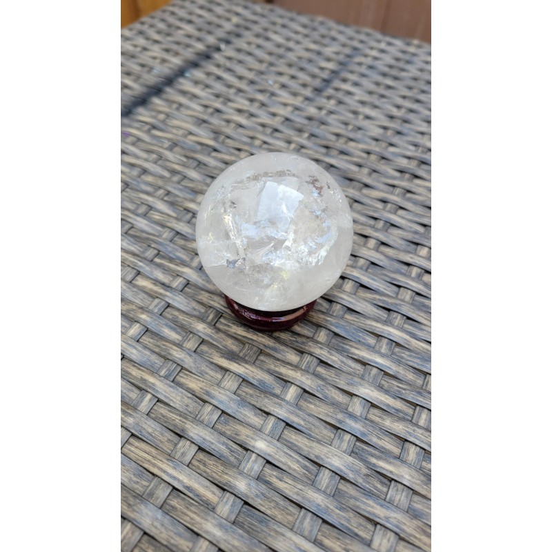 Sphère en Quartz (Cristal de roche) 218grs 54mm