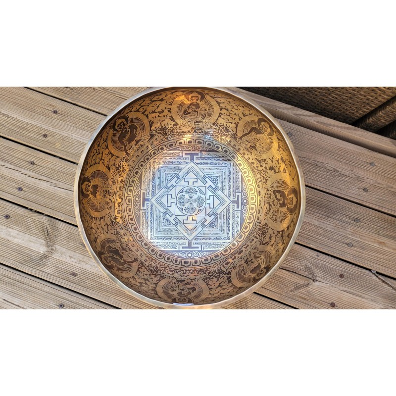 Bol chantant Tibétain 7 métaux 7420grs