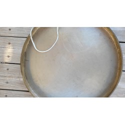 Gong Antique Indien 7 métaux 50cm 2230grs