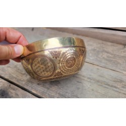 Bol chantant Tibétain 7 métaux 505grs