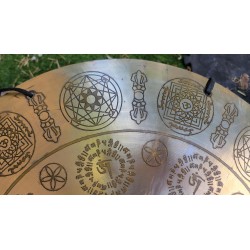 Gong Tibétain 7 métaux 2425grs 46.4cm