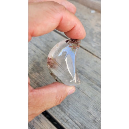 Lune en Lodolite ou Quartz Chamane (Garden) 51mm 50grs Lune en Lodolite ou Quartz Chamane (Garden) 51mm 50grs