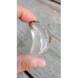Lune en Lodolite ou Quartz Chamane (Garden) 51mm 50grs