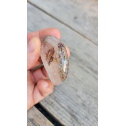 Lune en Lodolite ou Quartz Chamane (Garden) 51mm 50grs