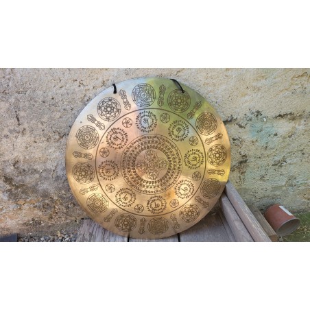 Gong Tibétain 7 métaux 2365grs 47.7cm