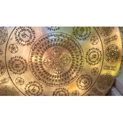 Gong Tibétain 7 métaux 2365grs 47.7cm