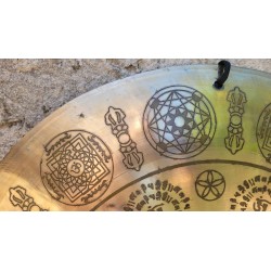 Gong Tibétain 7 métaux 2365grs 47.7cm