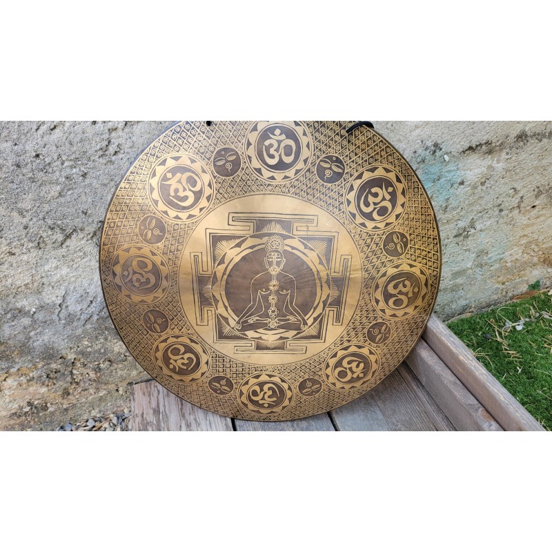 Gong Tibétain 7 métaux 2380grs 48.2cm