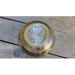 Bol chantant Tibétain 7 métaux 1210grs Chenrezig