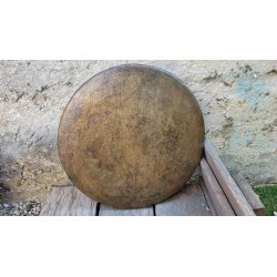Gong Antique Indien 7 métaux 39cm 1450grs