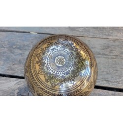 Bol tibétain gravé Métatron 1070grs