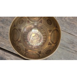 Bol Tibétain 7 métaux 525grs Shakyamuni