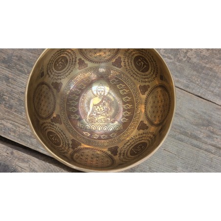 Bol Tibétain 7 métaux 525grs Shakyamuni Bol Tibétain 7 métaux 525grs Shakyamuni
