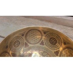 Bol Tibétain 7 métaux 525grs Shakyamuni