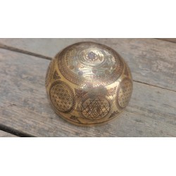 Bol Tibétain 7 métaux 525grs Shakyamuni