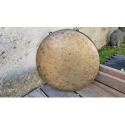 Gong Antique Indien 7 métaux 40cm 1660grs