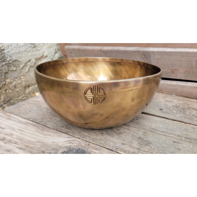 Bol Tibétain 7 métaux 1830grs Guru Full Moon