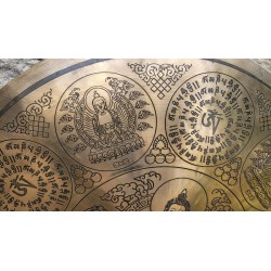 Gong Tibétain 7 métaux  2590grs 49.5cm