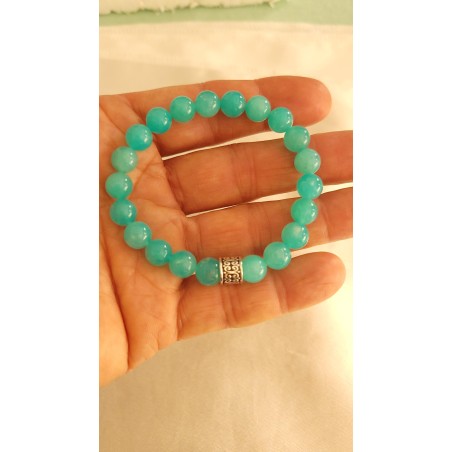 Bracelet en Amazonite extra 8mm Femme Bracelet en Amazonite extra 8mm Femme