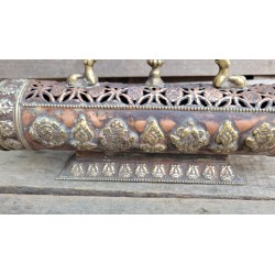 BRULE ENCENS Tibétain Rond Cuivre 31cm