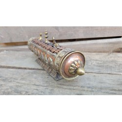BRULE ENCENS Tibétain Rond Cuivre 31cm
