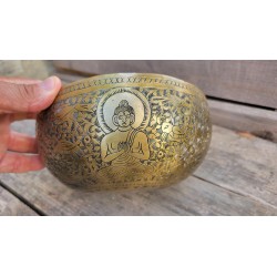 Bol chantant Tibétain 7 métaux 845grs