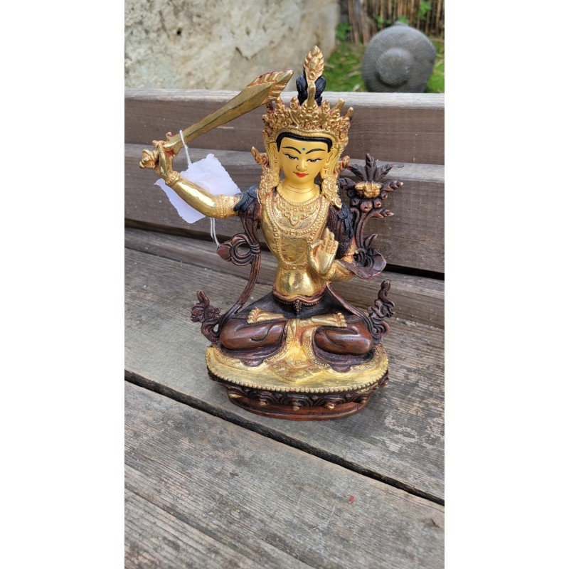 Statue de Bouddha Manjushri ( Manjushree ) 21cm