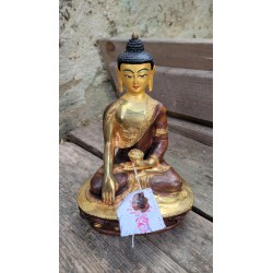 Statue de Bouddha  Shakyamuni 20cm Or ( ou Sakyamuni )