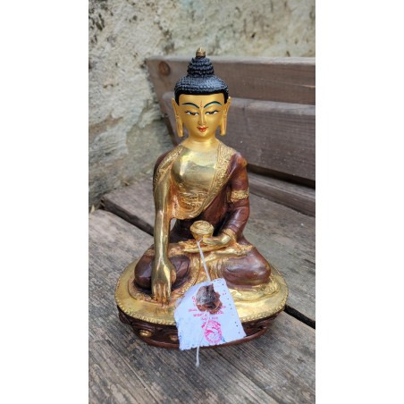 Statue de Bouddha  Shakyamuni 20cm Or ( ou Sakyamuni )
